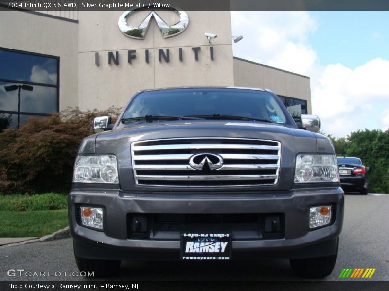 Silver Graphite Metallic / Willow 2004 Infiniti QX 56 4WD