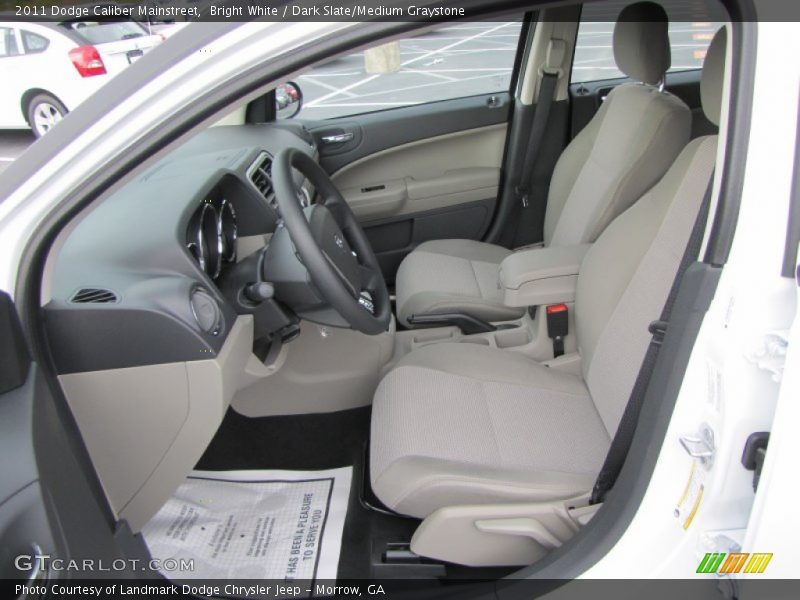 Bright White / Dark Slate/Medium Graystone 2011 Dodge Caliber Mainstreet