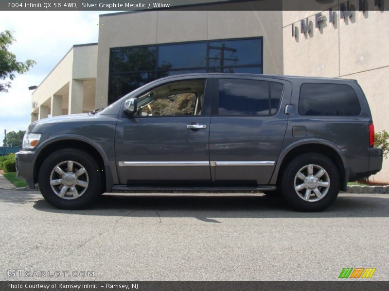 Silver Graphite Metallic / Willow 2004 Infiniti QX 56 4WD