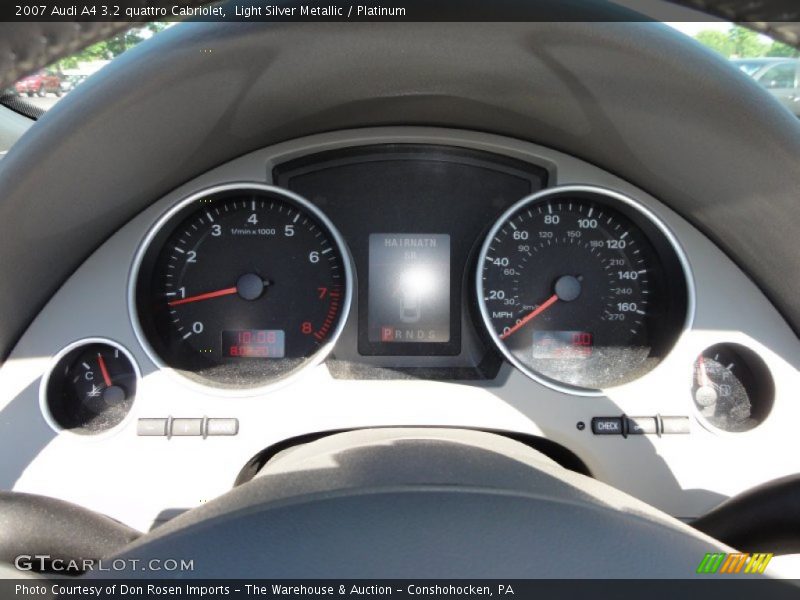  2007 A4 3.2 quattro Cabriolet 3.2 quattro Cabriolet Gauges