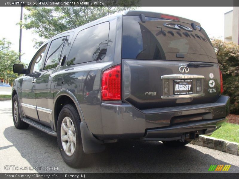 Silver Graphite Metallic / Willow 2004 Infiniti QX 56 4WD