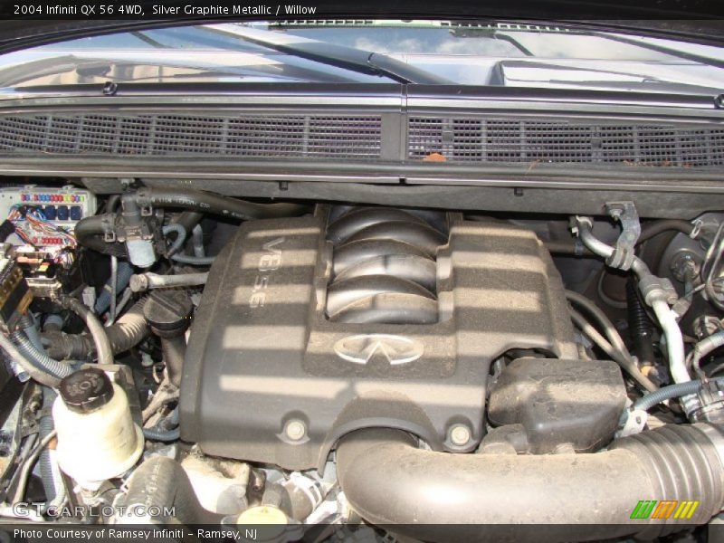  2004 QX 56 4WD Engine - 5.6 Liter DOHC 32-Valve V8