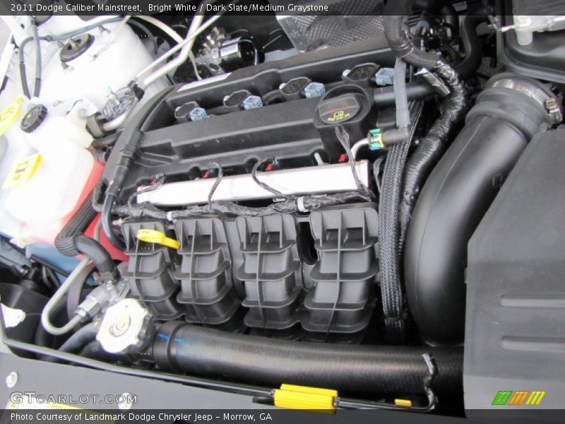 Bright White / Dark Slate/Medium Graystone 2011 Dodge Caliber Mainstreet