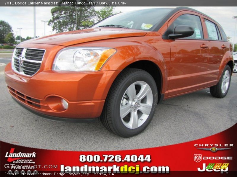 Mango Tango Pearl / Dark Slate Gray 2011 Dodge Caliber Mainstreet