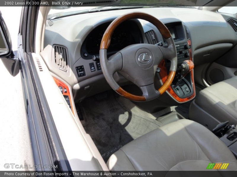 Black Onyx / Ivory 2002 Lexus RX 300 AWD