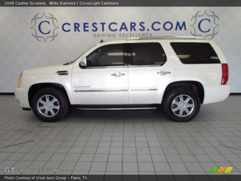 White Diamond / Cocoa/Light Cashmere 2008 Cadillac Escalade