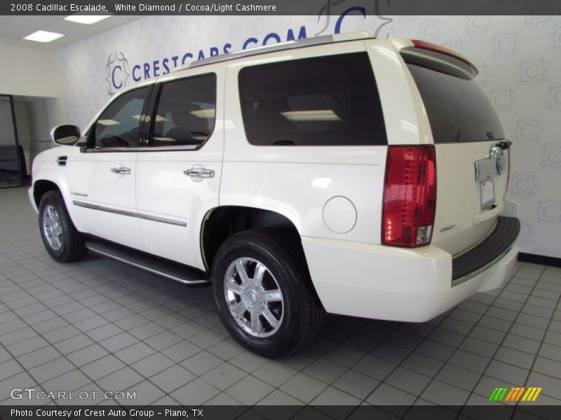 White Diamond / Cocoa/Light Cashmere 2008 Cadillac Escalade