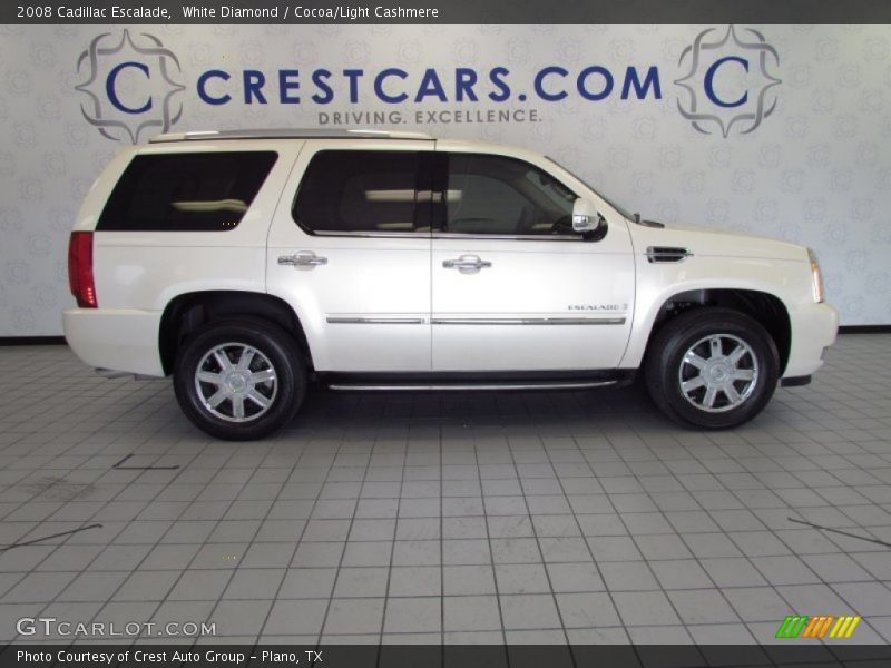 White Diamond / Cocoa/Light Cashmere 2008 Cadillac Escalade