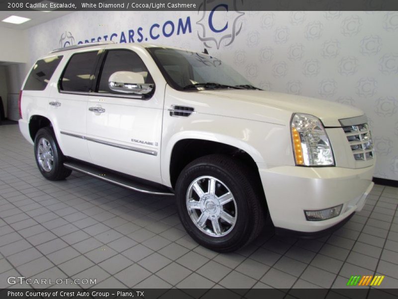 White Diamond / Cocoa/Light Cashmere 2008 Cadillac Escalade