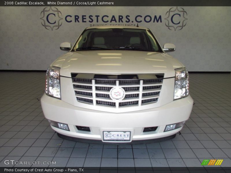 White Diamond / Cocoa/Light Cashmere 2008 Cadillac Escalade