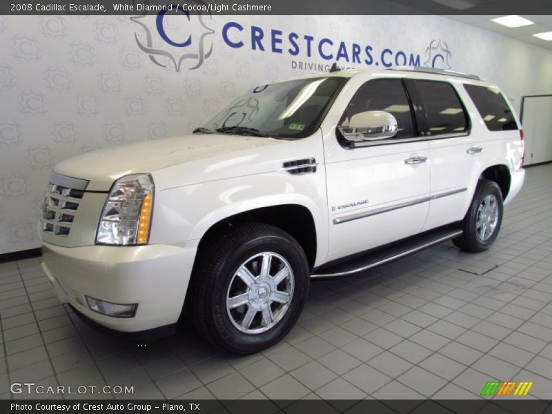 White Diamond / Cocoa/Light Cashmere 2008 Cadillac Escalade