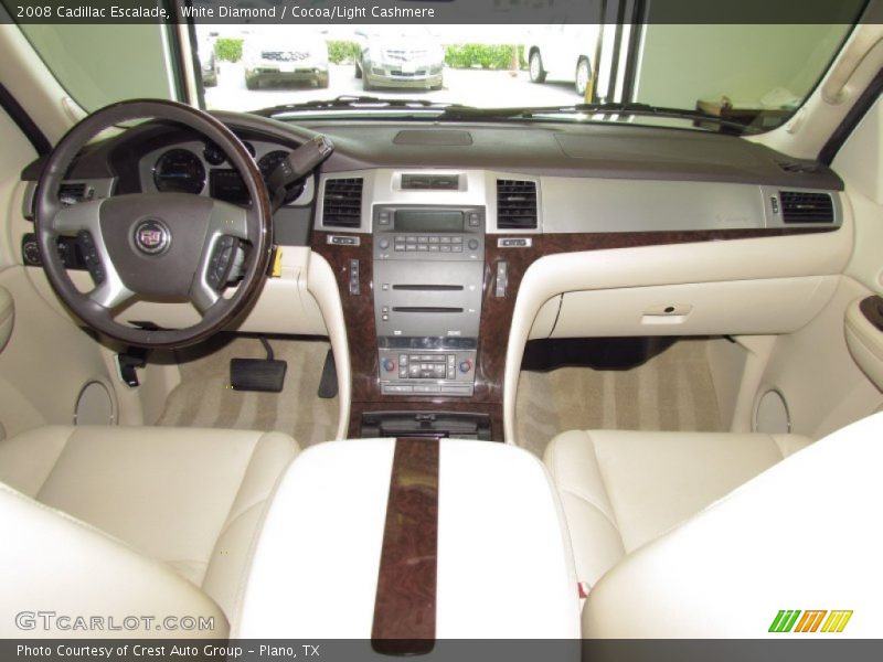 White Diamond / Cocoa/Light Cashmere 2008 Cadillac Escalade