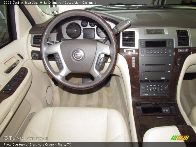 White Diamond / Cocoa/Light Cashmere 2008 Cadillac Escalade