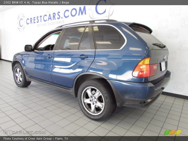 Topaz Blue Metallic / Beige 2002 BMW X5 4.4i