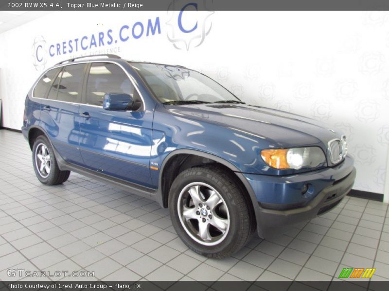 Topaz Blue Metallic / Beige 2002 BMW X5 4.4i