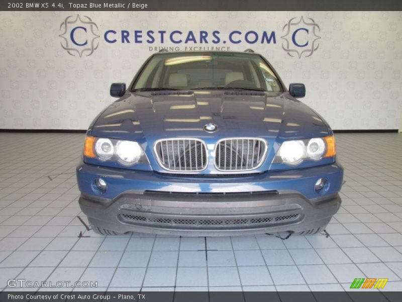 Topaz Blue Metallic / Beige 2002 BMW X5 4.4i