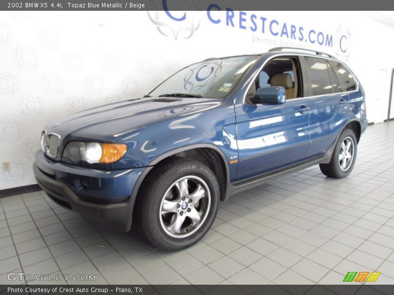 Topaz Blue Metallic / Beige 2002 BMW X5 4.4i