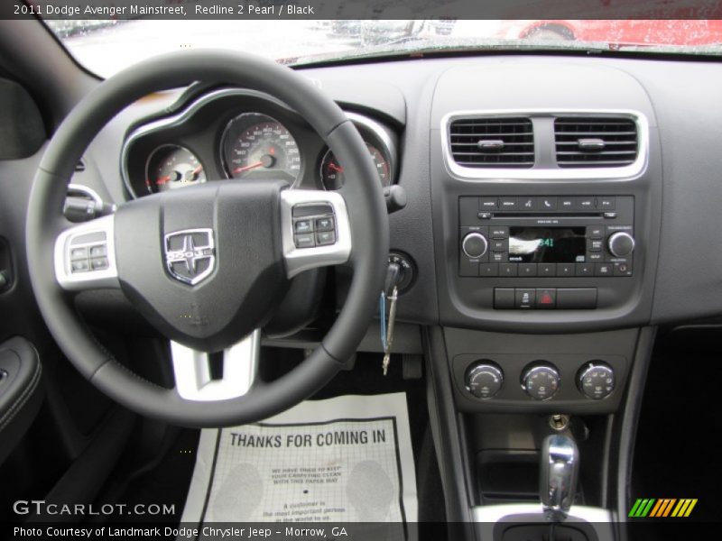 Redline 2 Pearl / Black 2011 Dodge Avenger Mainstreet