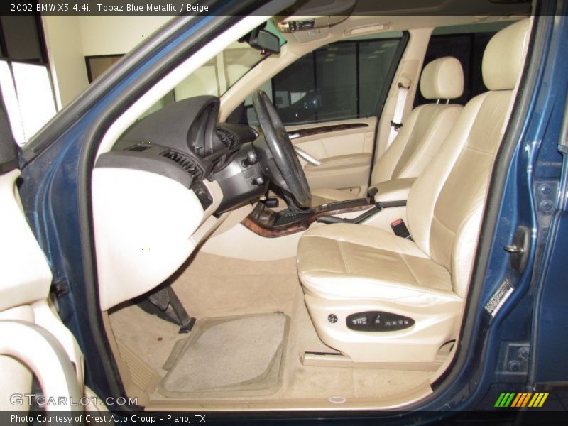 Topaz Blue Metallic / Beige 2002 BMW X5 4.4i