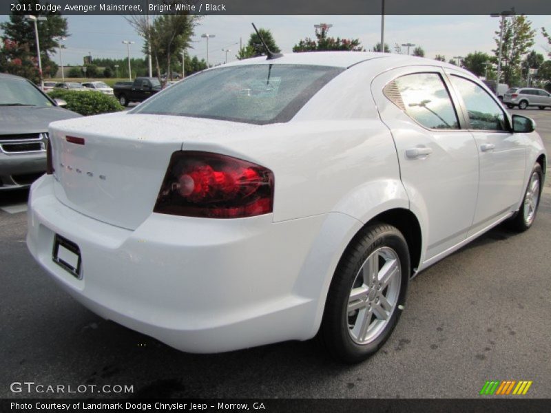 Bright White / Black 2011 Dodge Avenger Mainstreet