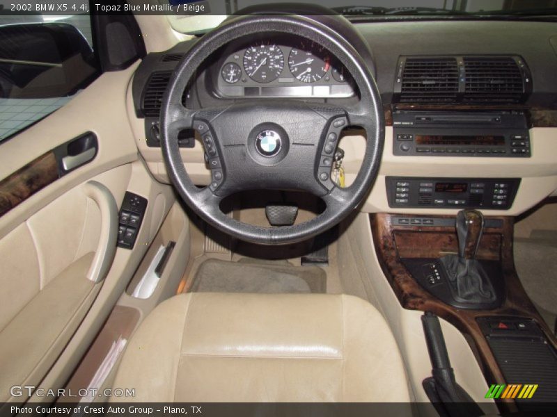Topaz Blue Metallic / Beige 2002 BMW X5 4.4i