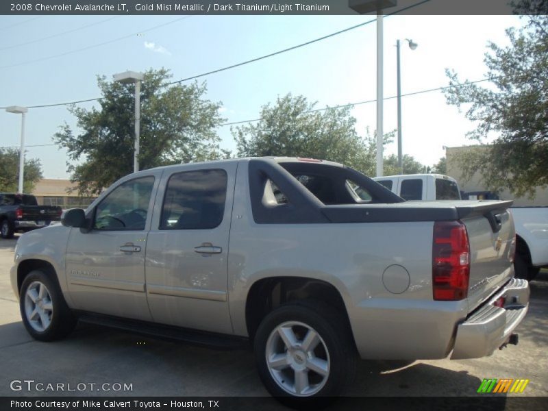 Gold Mist Metallic / Dark Titanium/Light Titanium 2008 Chevrolet Avalanche LT