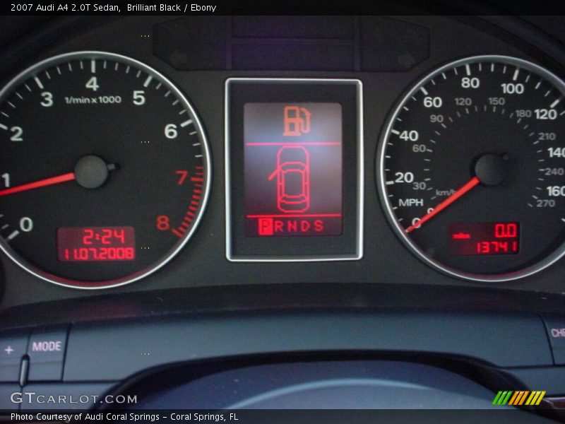 Brilliant Black / Ebony 2007 Audi A4 2.0T Sedan