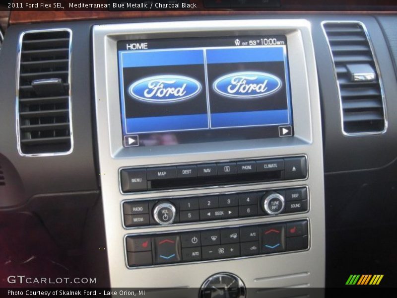 Mediterranean Blue Metallic / Charcoal Black 2011 Ford Flex SEL
