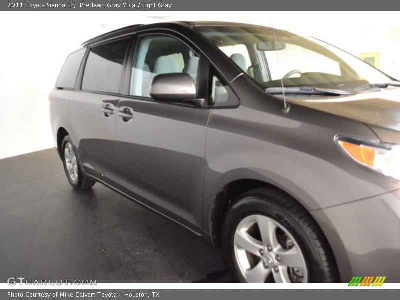 Predawn Gray Mica / Light Gray 2011 Toyota Sienna LE