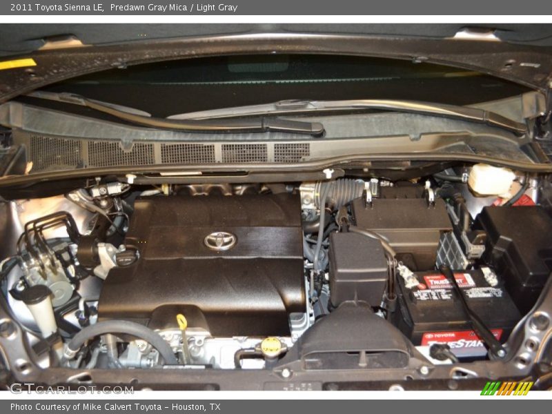 Predawn Gray Mica / Light Gray 2011 Toyota Sienna LE