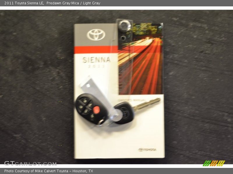 Predawn Gray Mica / Light Gray 2011 Toyota Sienna LE
