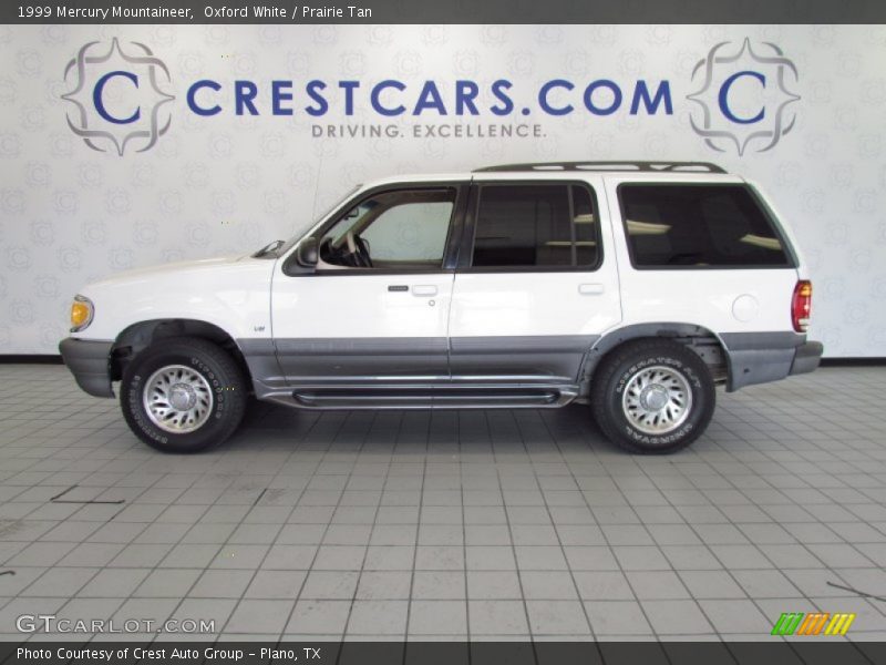 Oxford White / Prairie Tan 1999 Mercury Mountaineer