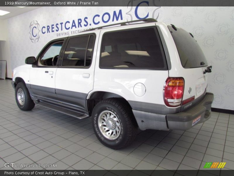 Oxford White / Prairie Tan 1999 Mercury Mountaineer