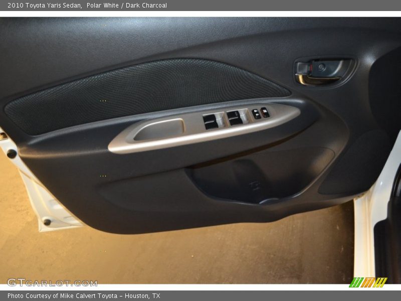 Polar White / Dark Charcoal 2010 Toyota Yaris Sedan