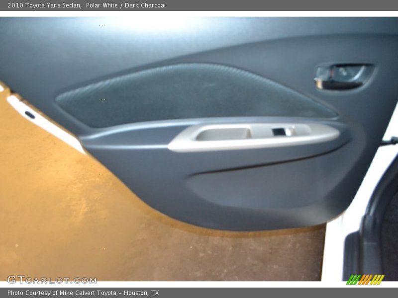 Polar White / Dark Charcoal 2010 Toyota Yaris Sedan