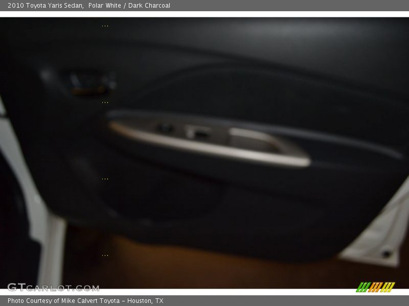 Polar White / Dark Charcoal 2010 Toyota Yaris Sedan