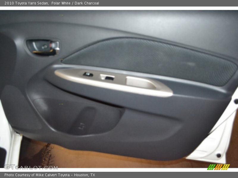 Polar White / Dark Charcoal 2010 Toyota Yaris Sedan