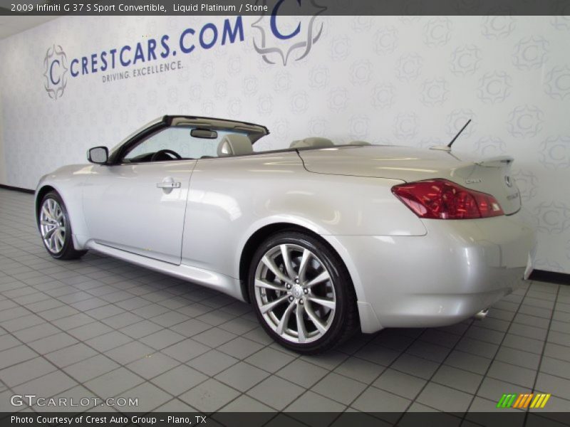 Liquid Platinum / Stone 2009 Infiniti G 37 S Sport Convertible