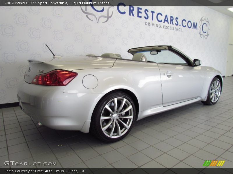 Liquid Platinum / Stone 2009 Infiniti G 37 S Sport Convertible
