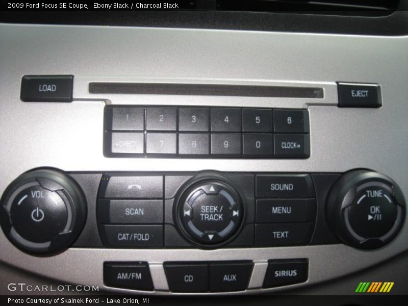 Ebony Black / Charcoal Black 2009 Ford Focus SE Coupe