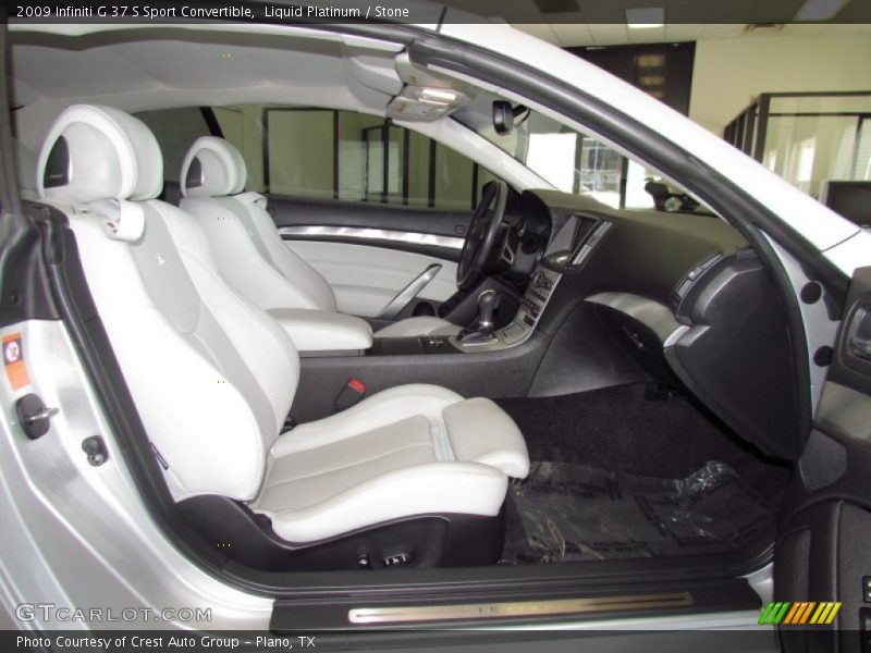 Liquid Platinum / Stone 2009 Infiniti G 37 S Sport Convertible