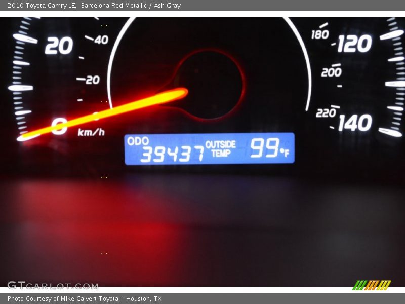 Barcelona Red Metallic / Ash Gray 2010 Toyota Camry LE