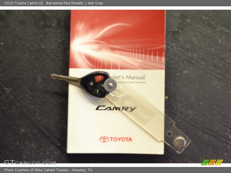 Barcelona Red Metallic / Ash Gray 2010 Toyota Camry LE