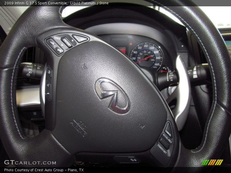 Liquid Platinum / Stone 2009 Infiniti G 37 S Sport Convertible