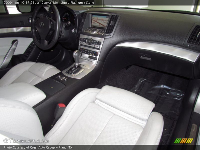 Liquid Platinum / Stone 2009 Infiniti G 37 S Sport Convertible