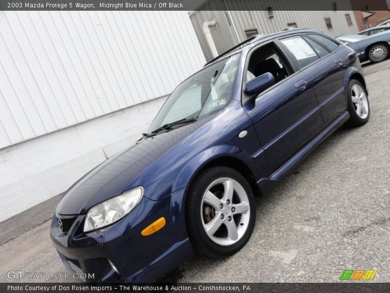 Midnight Blue Mica / Off Black 2003 Mazda Protege 5 Wagon