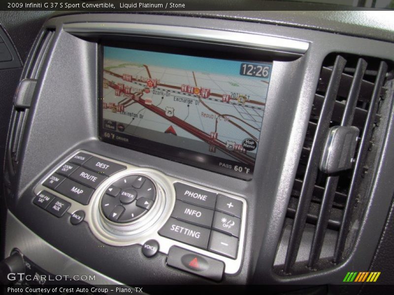 Liquid Platinum / Stone 2009 Infiniti G 37 S Sport Convertible