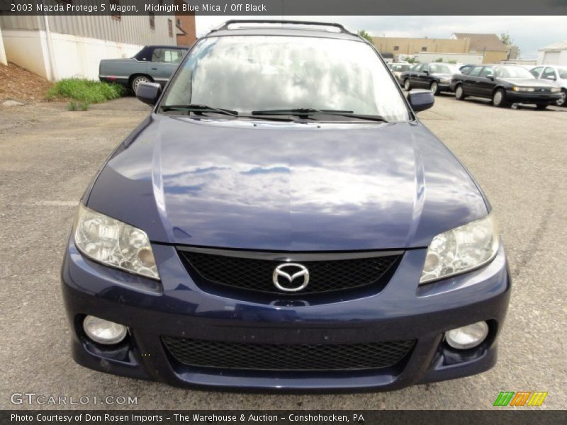 Midnight Blue Mica / Off Black 2003 Mazda Protege 5 Wagon