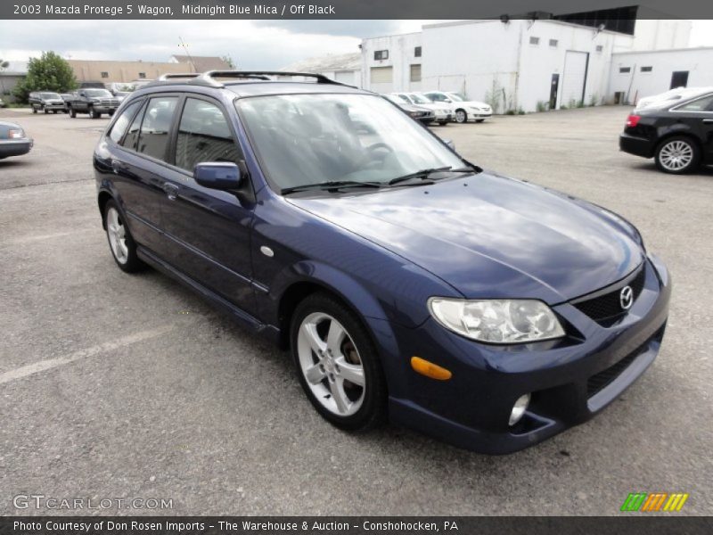 Midnight Blue Mica / Off Black 2003 Mazda Protege 5 Wagon