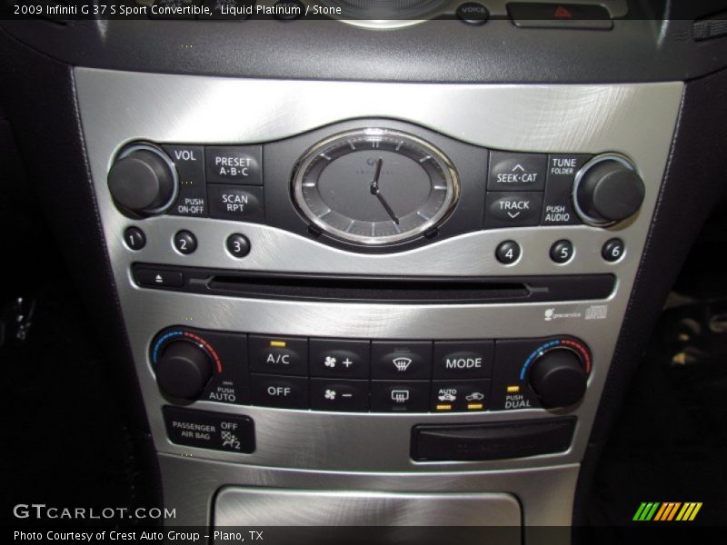 Liquid Platinum / Stone 2009 Infiniti G 37 S Sport Convertible